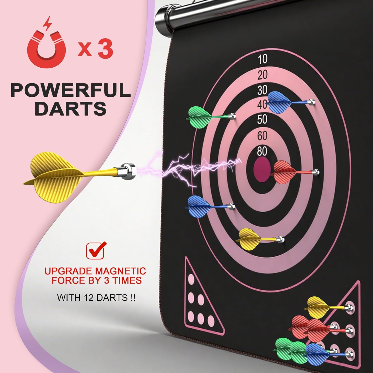 Magnetic Dart Board for Kids 8 - Kids Outdoor Games Ideas 评论和价格