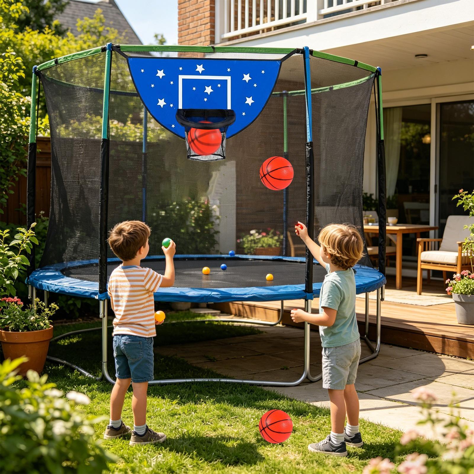 Basketball Goal For Trampoline - Kids Outdoor Basketball 评论和价格