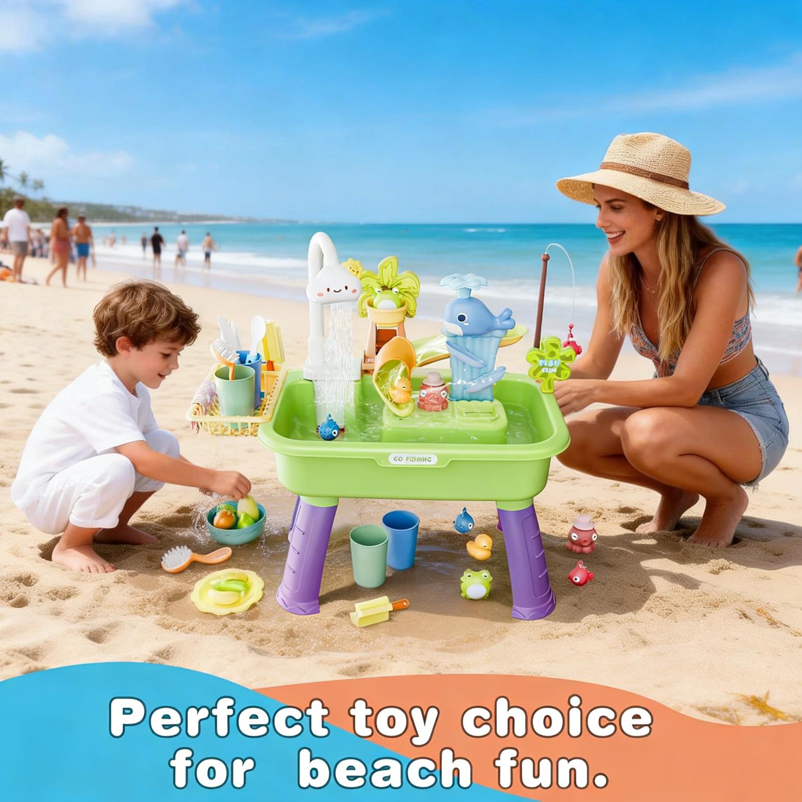 Water Table Sandbox for Kids O - Kids Outdoor Folding Table 评论和价格