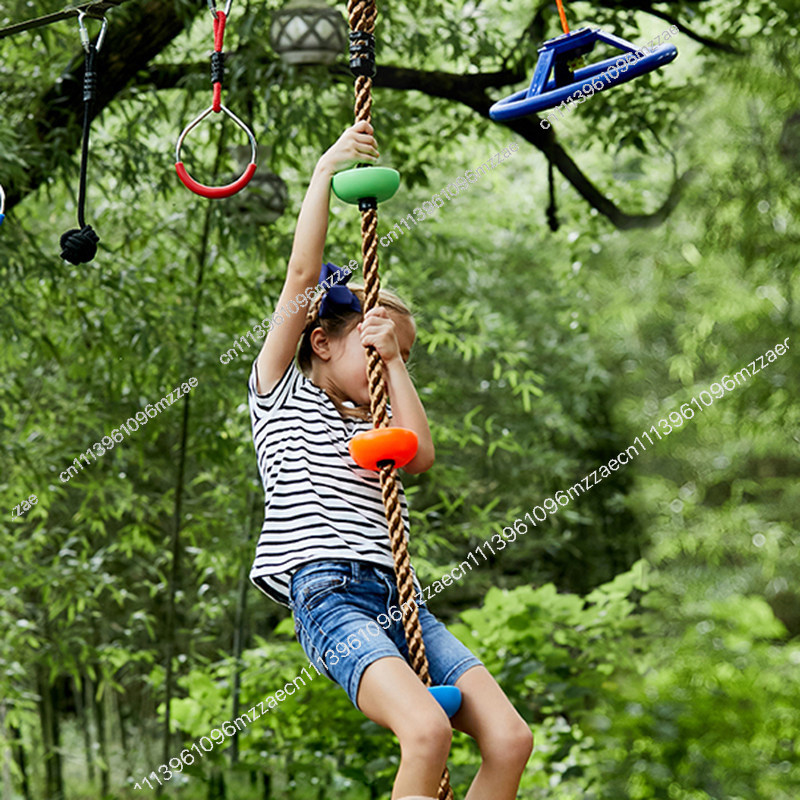 Kids Disc Swing with Climbing  - Kids Outdoor Climbing Equipment 评论和价格