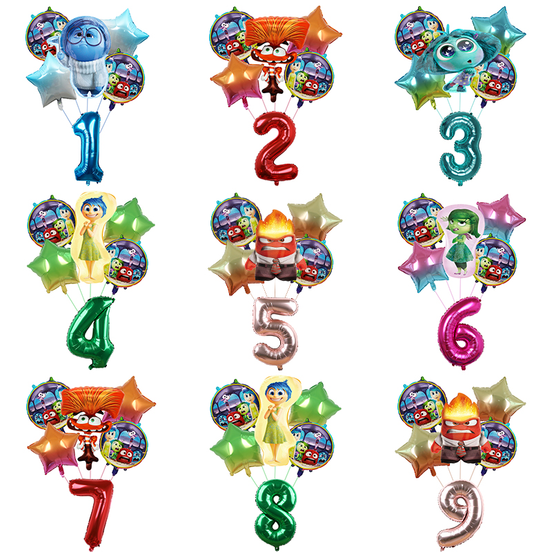 6pcs New Inside Out2 Balloons  - Kids Outdoor Easter Toys 评论和价格