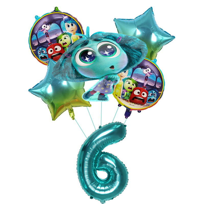 6pcs New Inside Out2 Balloons  - Kids Outdoor Easter Toys 评论和价格