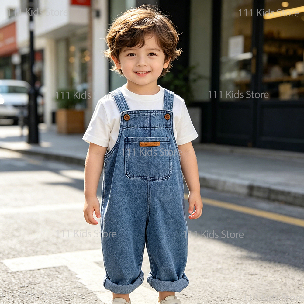 Kids Overalls Denim Jumpsuits  - Kids Outdoor Jumpsuit 评论和价格
