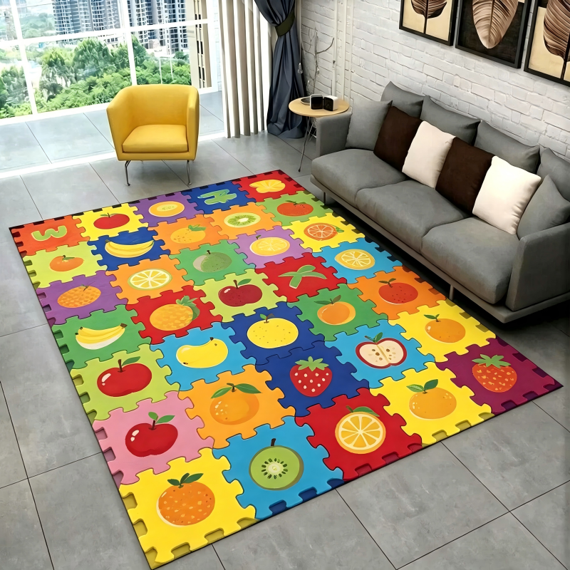 Cartoon Animal Puzzle Rug Kids - Kids Outdoor Zoo 评论和价格