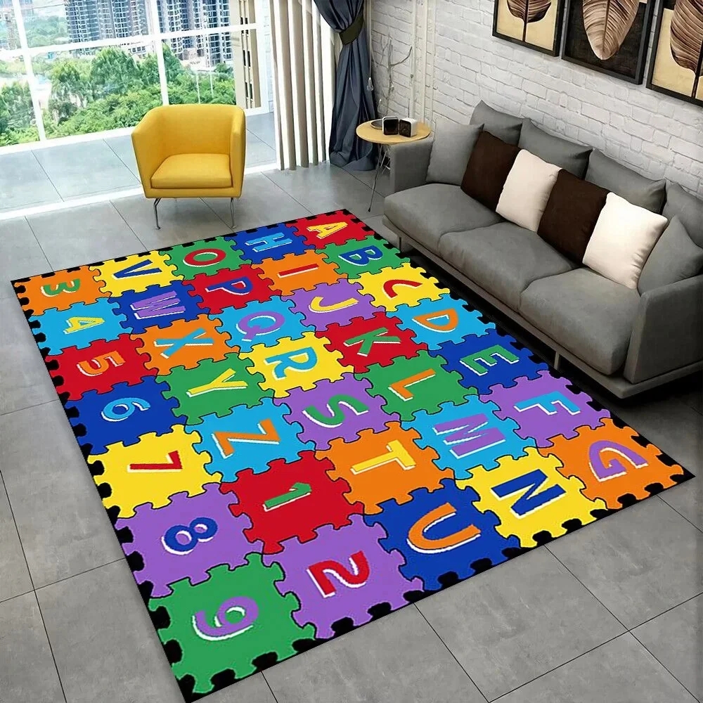 Cartoon Animal Puzzle Rug Kids - Kids Outdoor Zoo 评论和价格