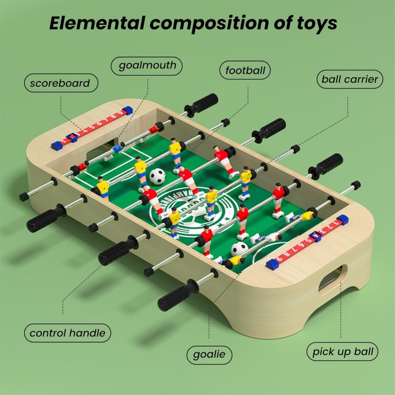 Mini Wooden Table Football Gam - Kids Outdoor Folding Table 评论和价格