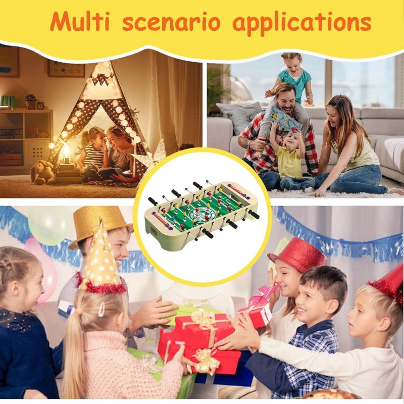 Mini Wooden Table Football Gam - Kids Outdoor Folding Table 评论和价格