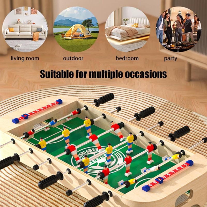 Mini Wooden Table Football Gam - Kids Outdoor Folding Table 评论和价格
