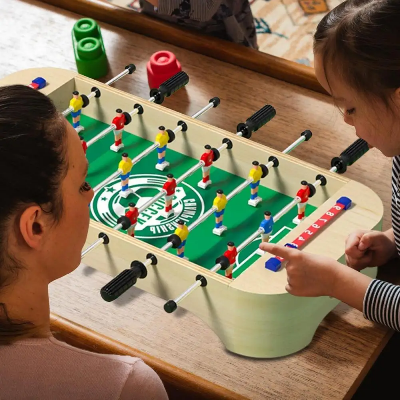 Mini Wooden Table Football Gam - Kids Outdoor Folding Table 评论和价格