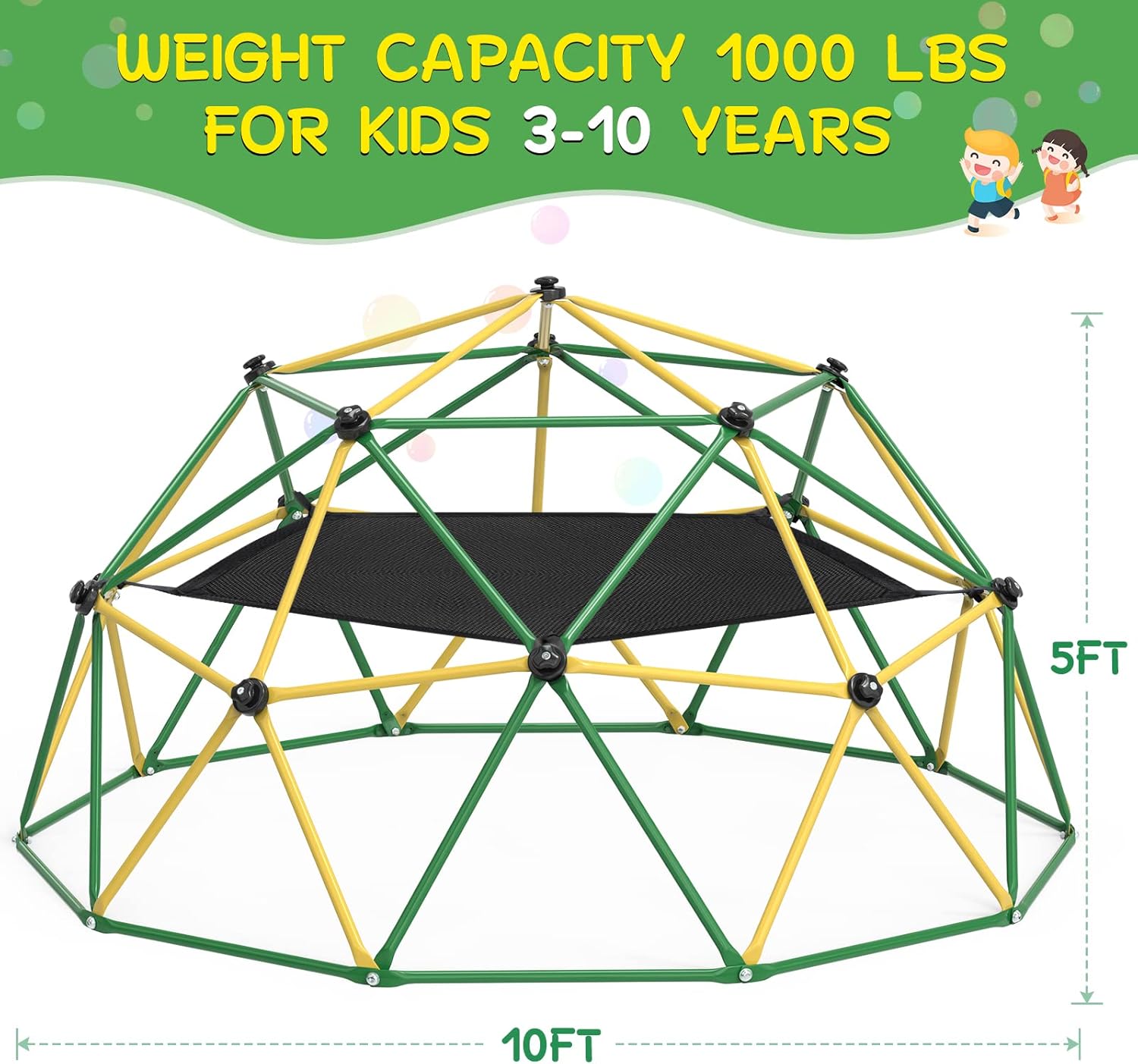 GIKPAL Climbing Dome, 10FT Dom - Kids Outdoor Dome Climber 评论和价格