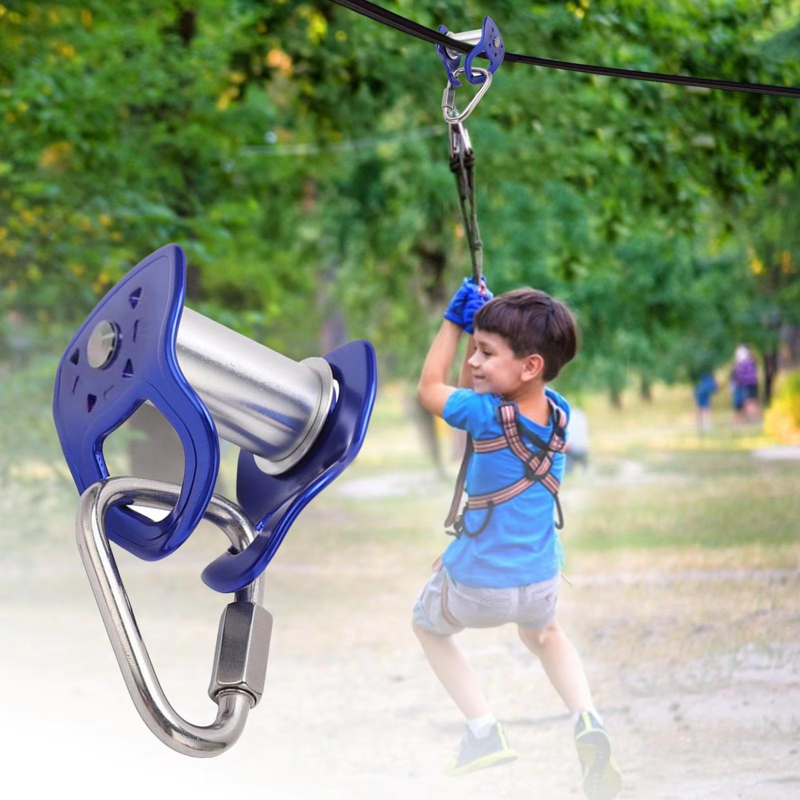 Outdoor 30 KN Zipline Pulley S - Kids Outdoor Furniture Set 评论和价格