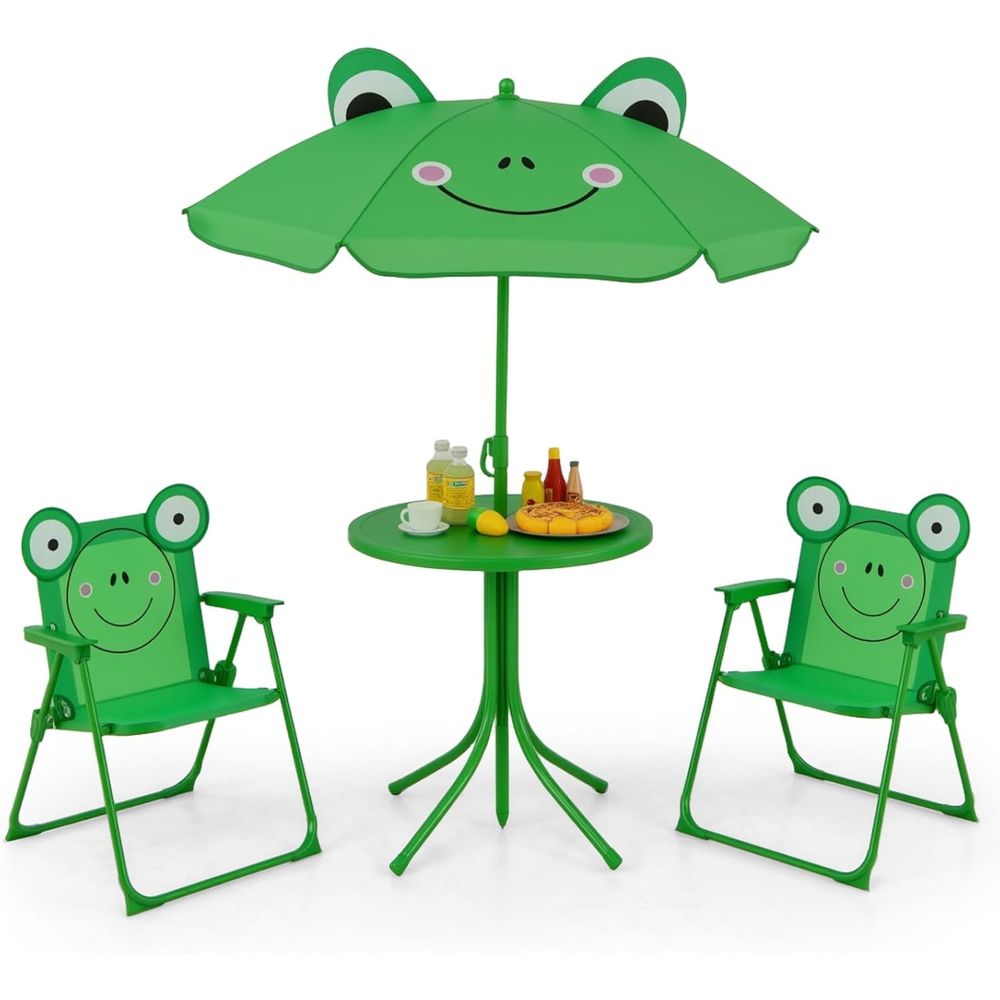 Green Height-Adjustable Kids P - Kids Outdoor Folding Table 评论和价格
