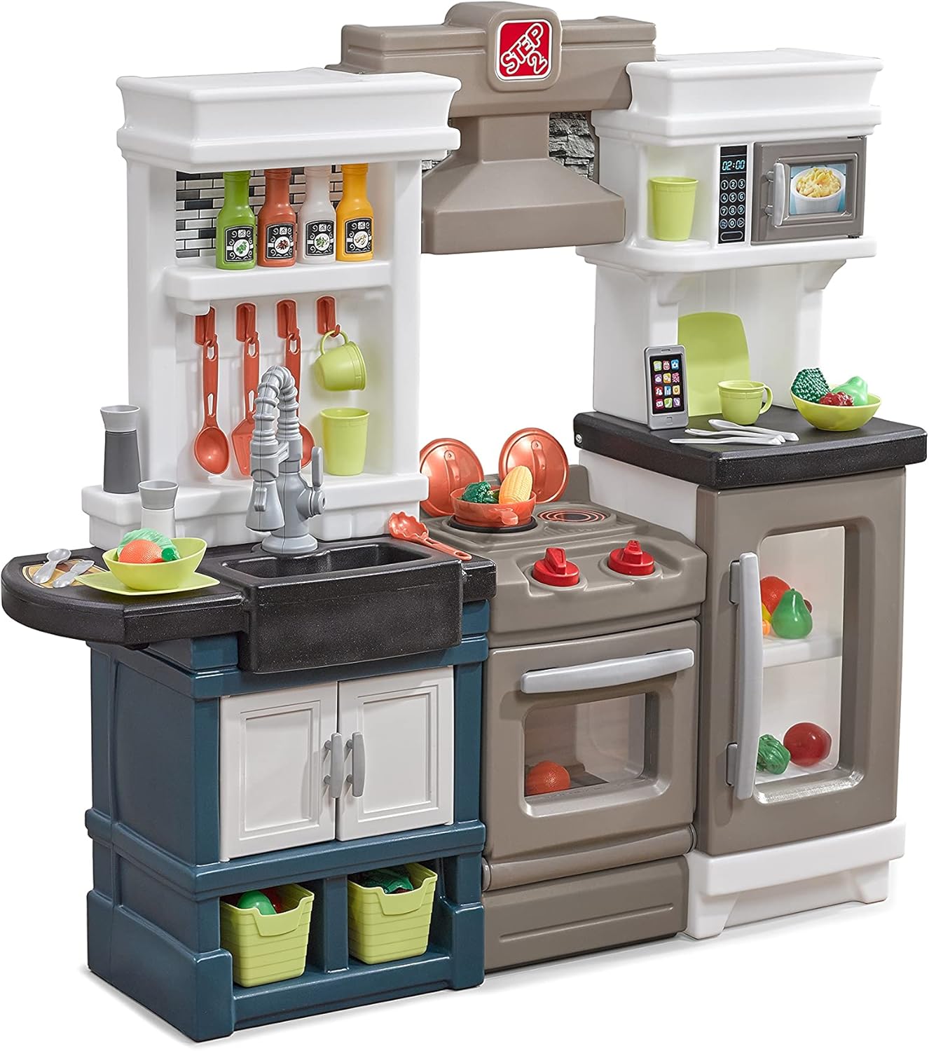Modern Metro Kids Kitchen Play - Kids Outdoor Kitchen Set 评论和价格
