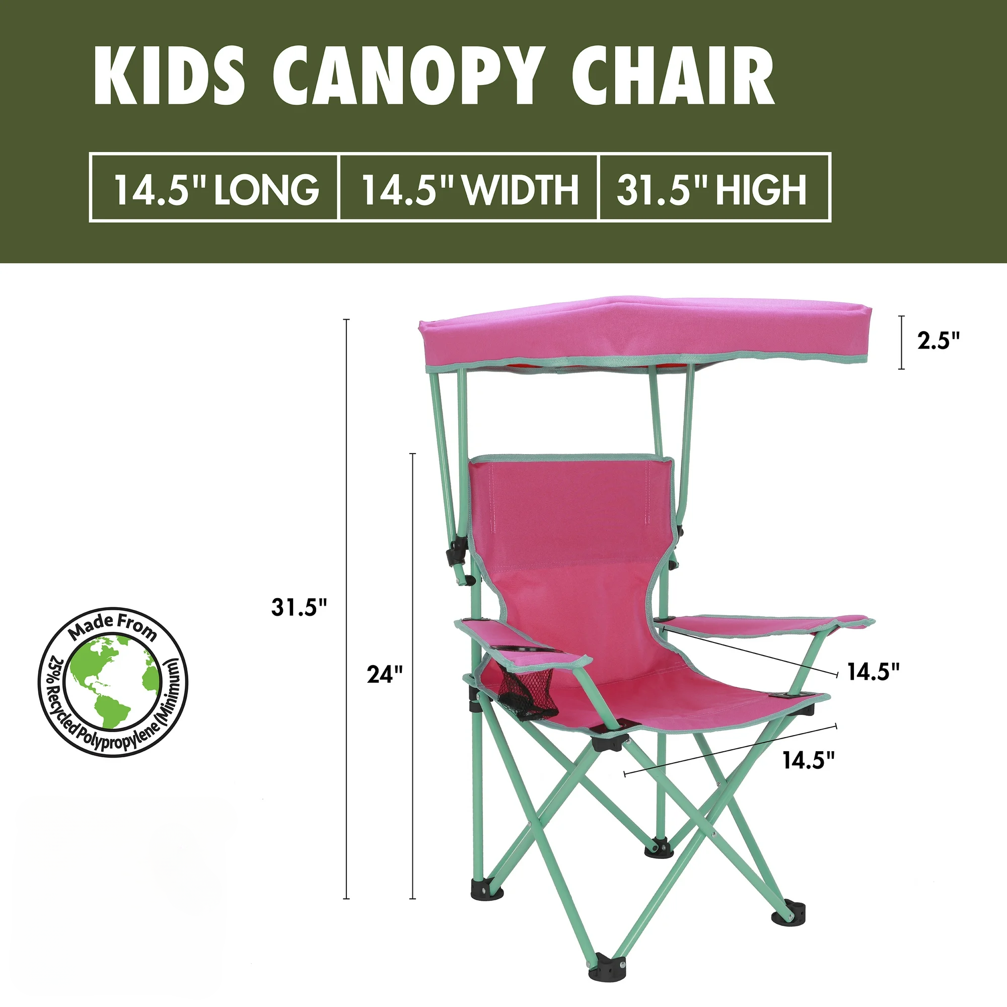 Kids Canopy Chair Pink/Green w - Kids Outdoor Egg Chair 评论和价格