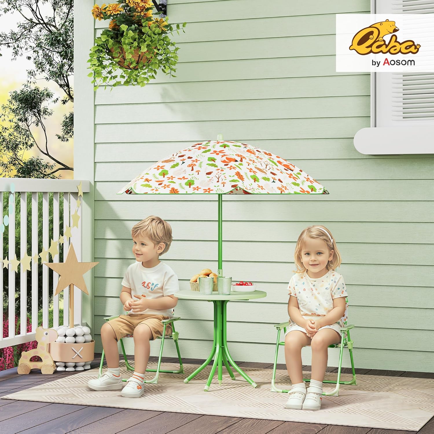 Kids Picnic Table Chair Set Fo - Kids Outdoor Furniture Set 评论和价格