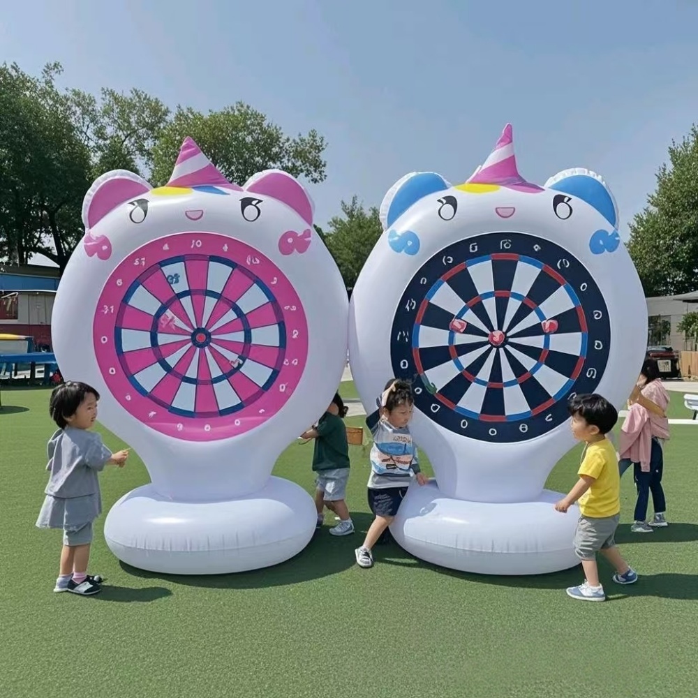 Inflatable Unicorn Throwing Ga - Kids Outdoor Easter Toys 评论和价格