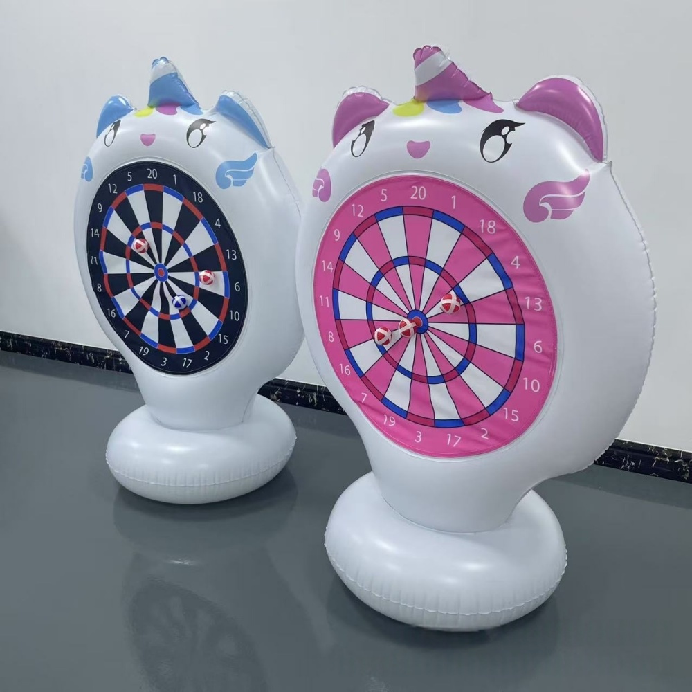 Inflatable Unicorn Throwing Ga - Kids Outdoor Easter Toys 评论和价格