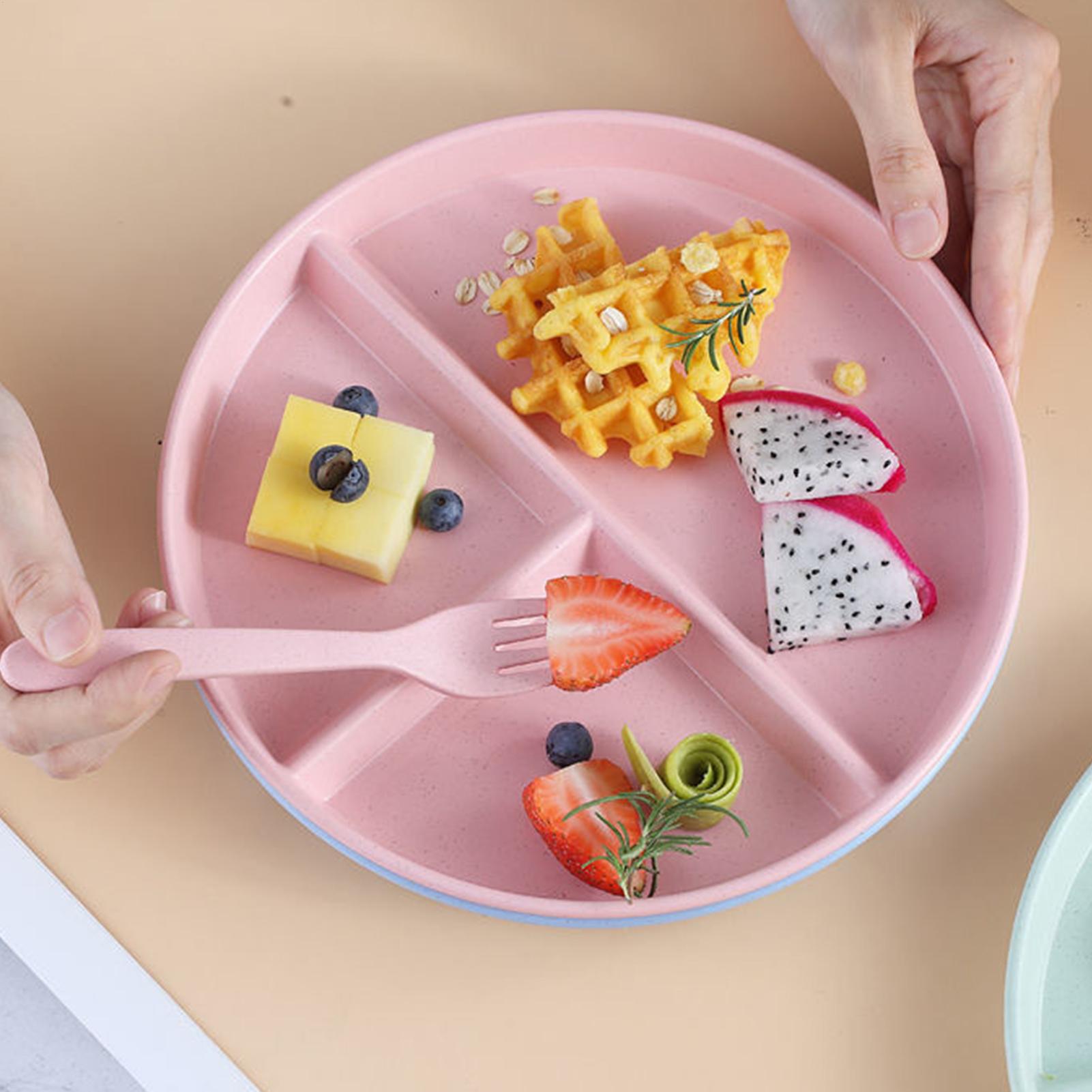 Kids Plates 4 Pieces Unbreakab - Kids Outdoor Kitchen Set 评论和价格