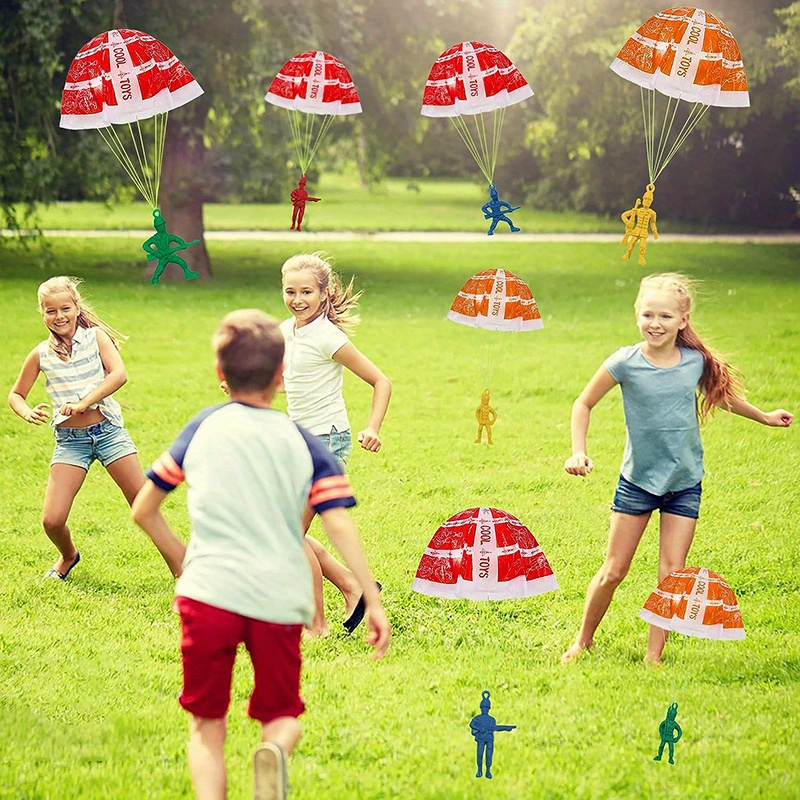 10/100pcs Parachute Toys for K - Kids Outdoor Games Ideas 评论和价格
