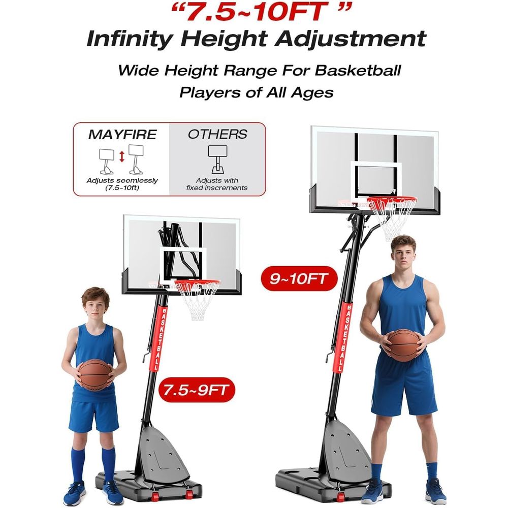 Adjustable Height Basketball H - Kids Outdoor Basketball 评论和价格