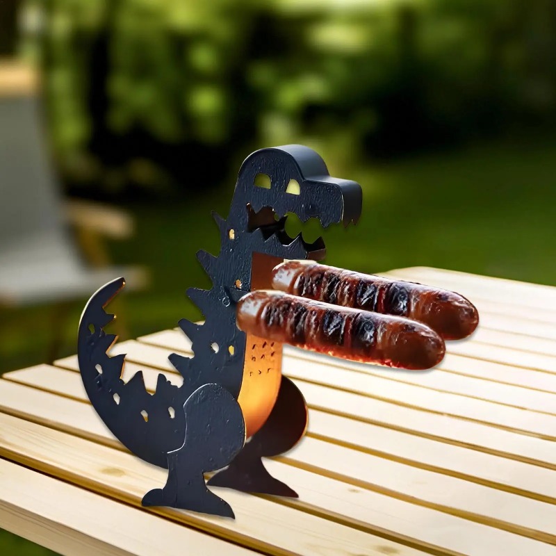 Kids Dinosaur Shape Hot Dog Gr - Kids Outdoor Kitchen Set 评论和价格