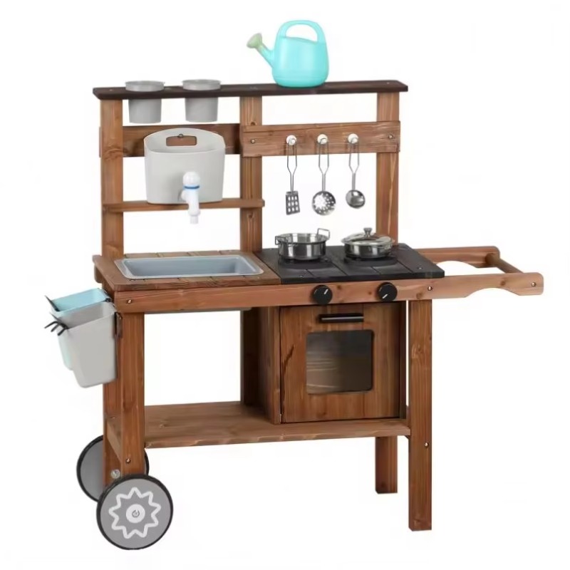 Unisex Play Kitchen Set Indoor - Kids Outdoor Kitchen Set 评论和价格