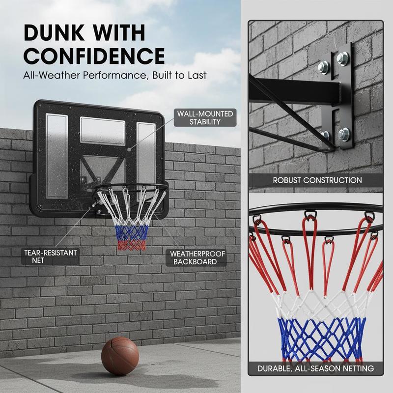 Wall Mounted Basketball Hoop T - Basketball Hoop Outdoor 评论和价格