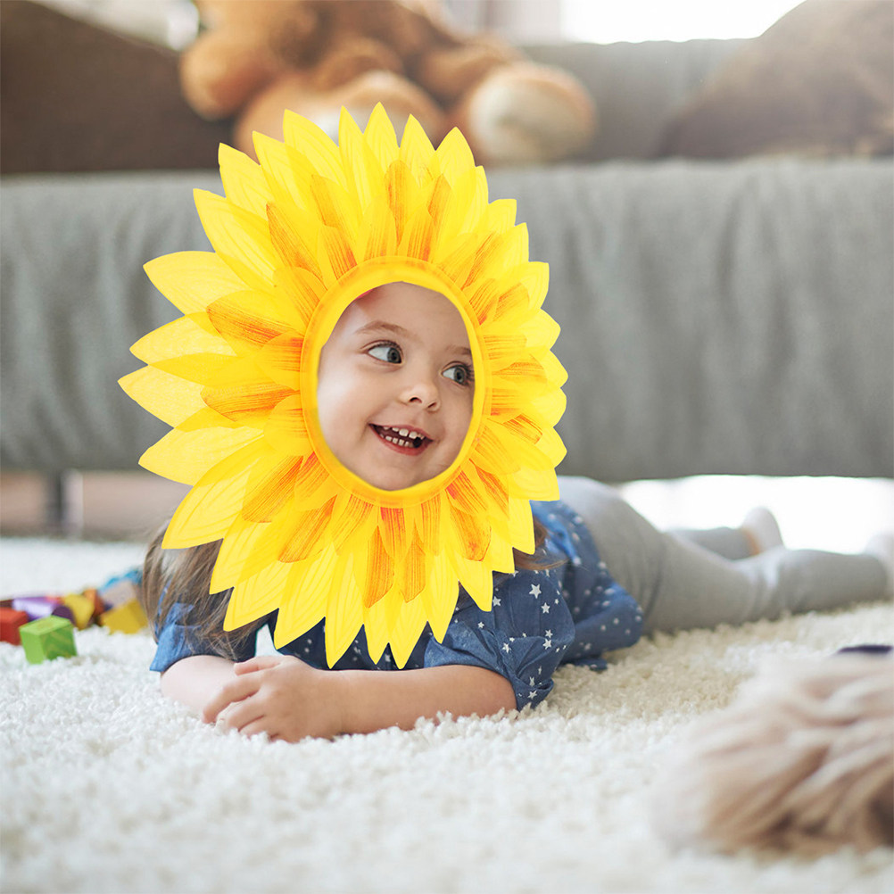 2Pcs Cute Sunflower Headpiece  - Kids Outdoor Zoo 评论和价格