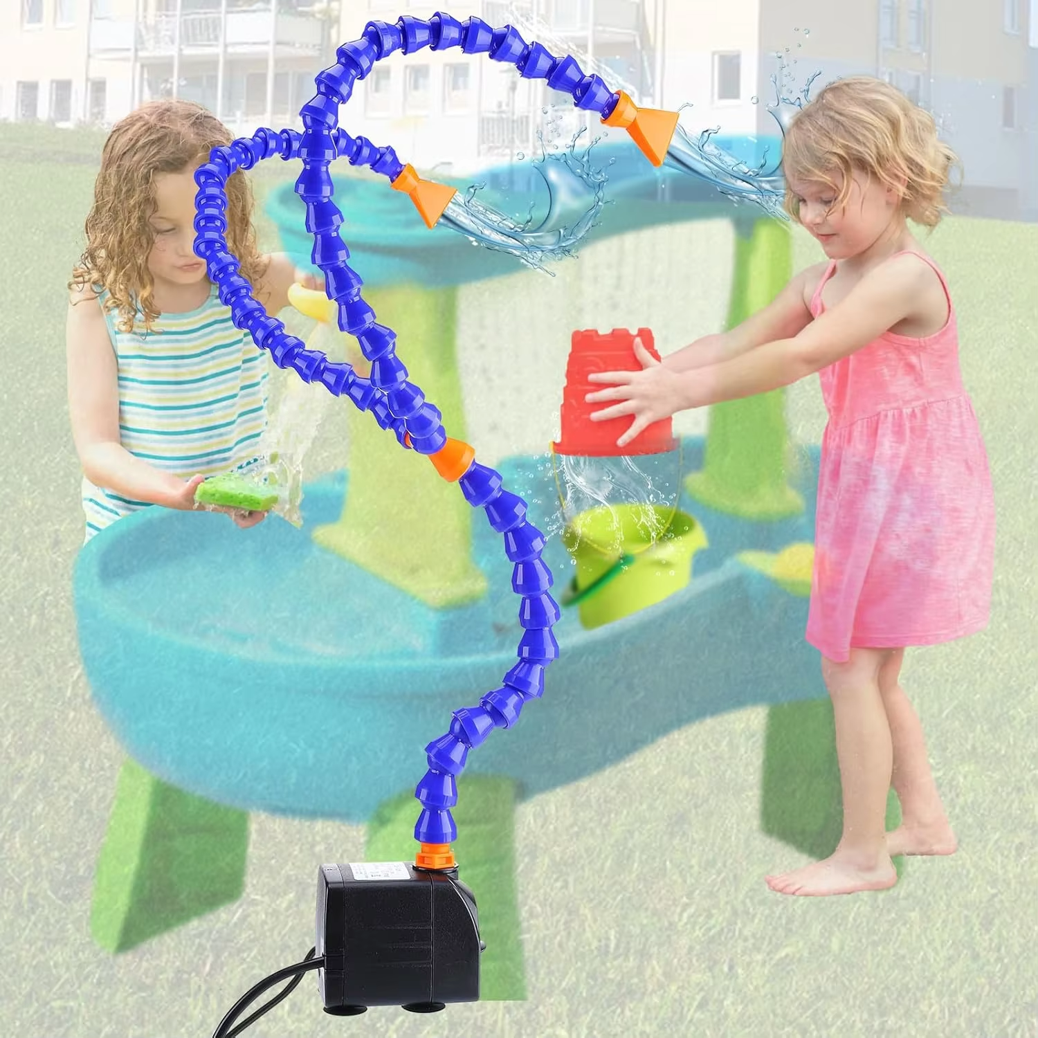 Water Table Pump - Adjustable  - Kids Outdoor Folding Table 评论和价格