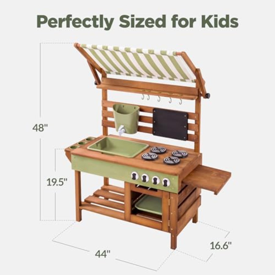 Outdoor mud kitchen for kids:  - Kids Outdoor Kitchen Set 评论和价格