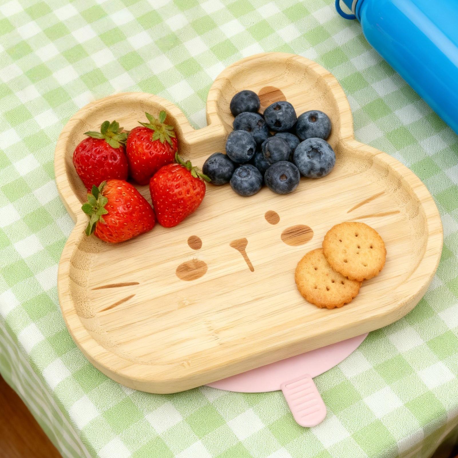Kids Dish Set Cartoon Compartm - Kids Outdoor Dining Set 评论和价格