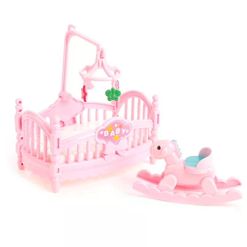 Miniature Crib Wooden Horse Se - Kids Outdoor Folding Table 评论和价格
