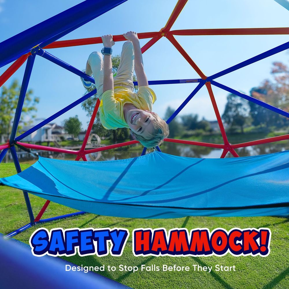 Climbing Dome with Hammock, Su - Kids Outdoor Dome Climber 评论和价格