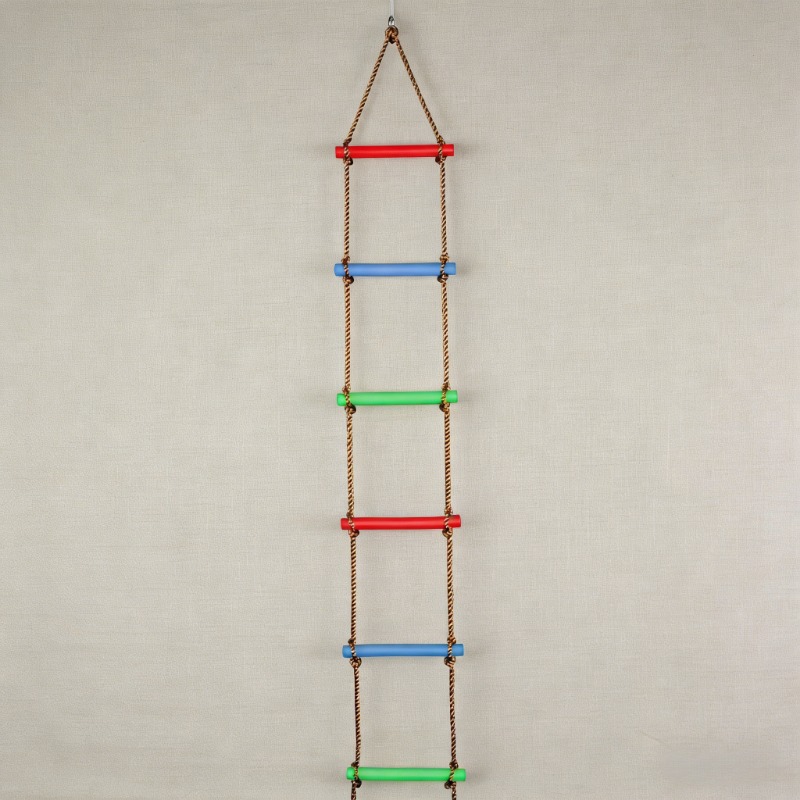 Wooden Rope Ladder Kids Fitnes - Kids Outdoor Ninja 评论和价格