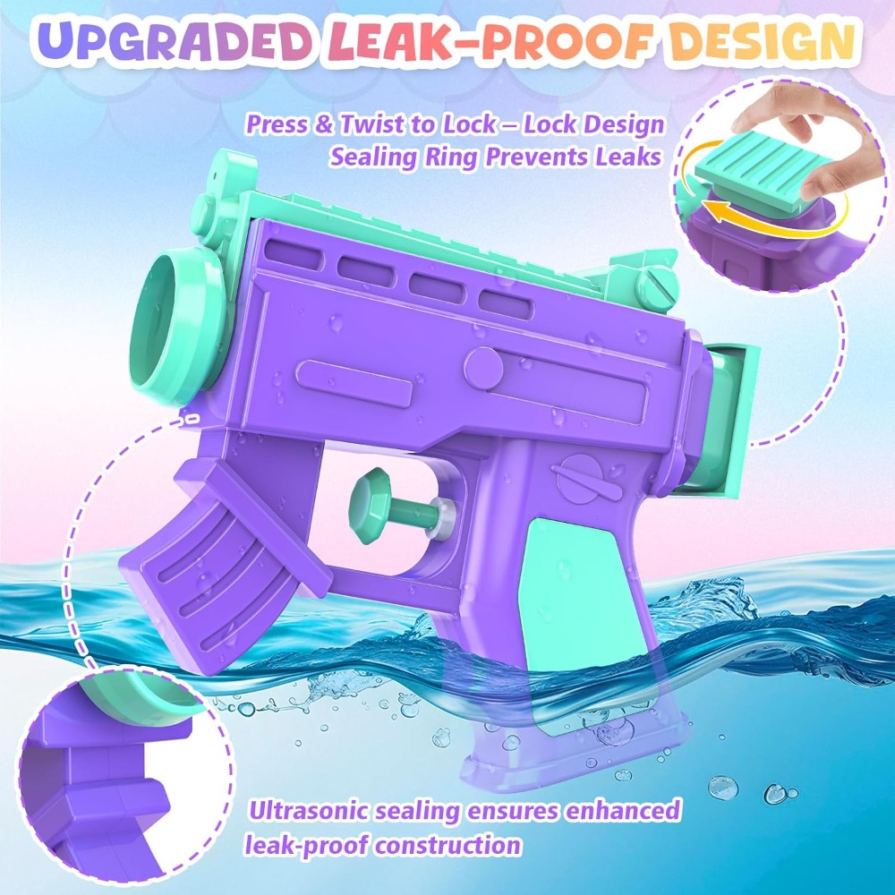 2 Pack Water Guns for Kids, Sq - Kids Outdoor Games For Party 评论和价格