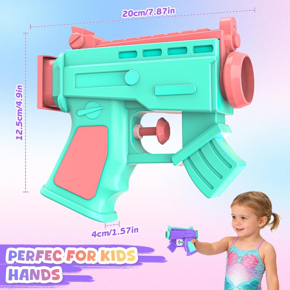 2 Pack Water Guns for Kids, Sq - Kids Outdoor Games For Party 评论和价格