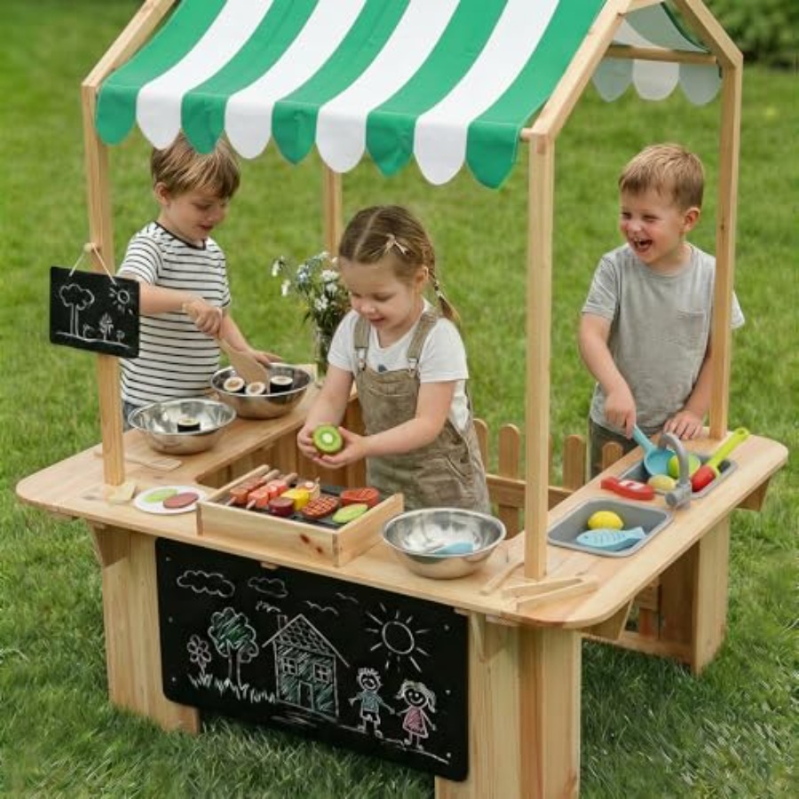 Outdoor playhouse mud kitchen  - Kids Outdoor Kitchen Set 评论和价格