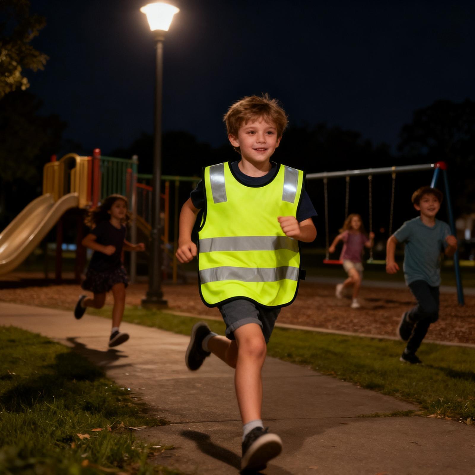Kids Reflective Vest 10 Pieces - Kids Outdoor Vest 评论和价格