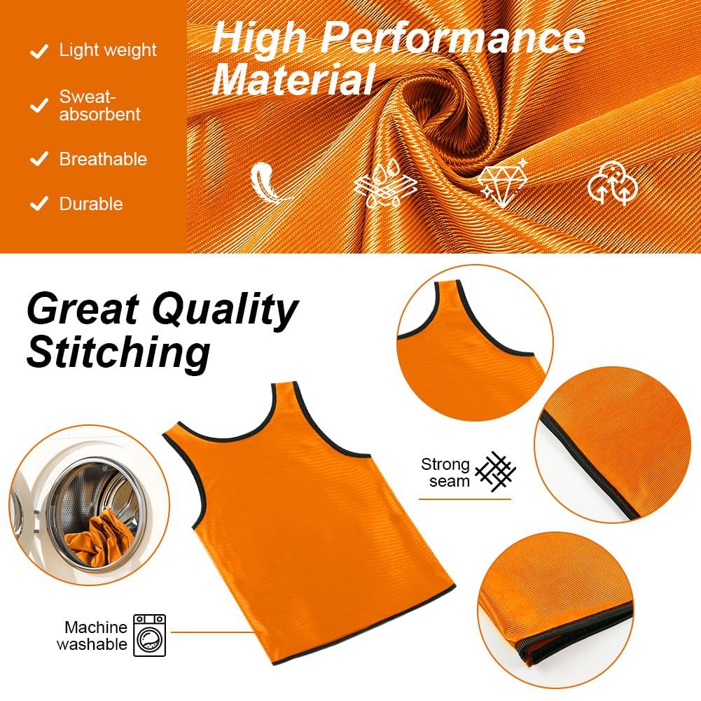 12PCS Football Training Vest B - Kids Outdoor Vest 评论和价格