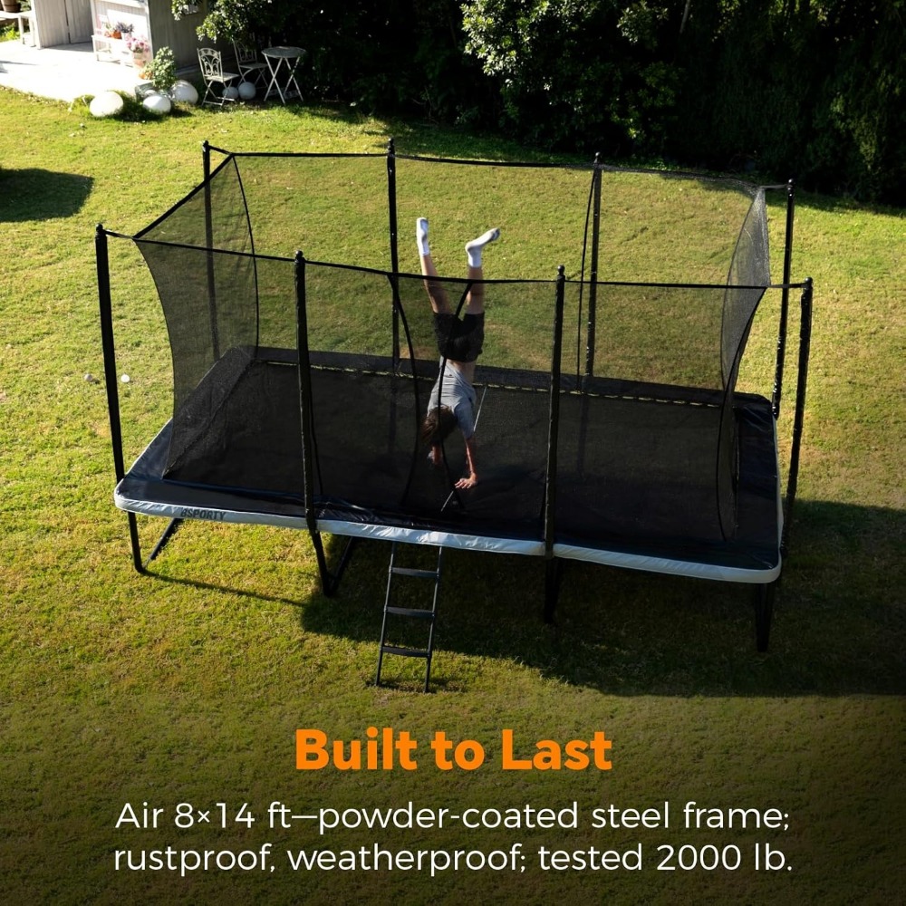 Rectangle Trampoline 1800LBS H - Kids Outdoor Furniture Set 评论和价格