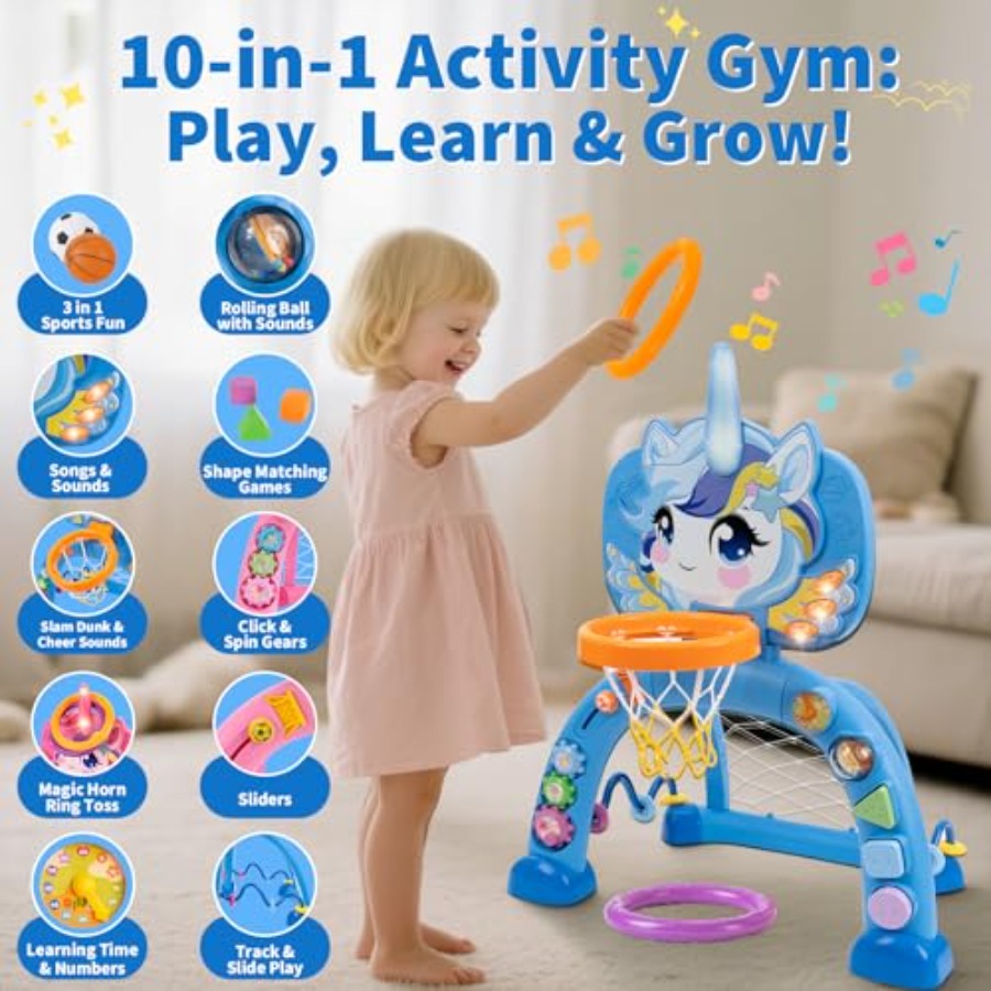 Unicorn Sports Play Set for To - Basketball Hoop Outdoor 评论和价格