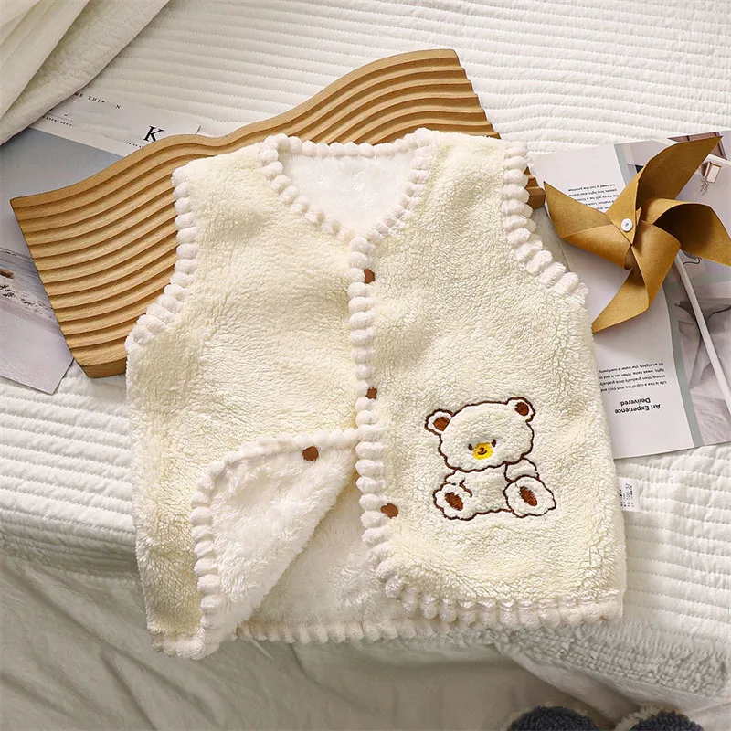 Winter Children Outdoor Plush  - Kids Outdoor Vest 评论和价格